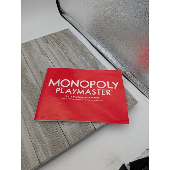 Vintage Monopoly Play Master Edition Game Replacement Electric Board Instruction - Picture 7 of 8